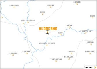 map of Huangsha
