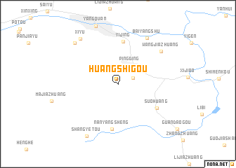 map of Huangshigou