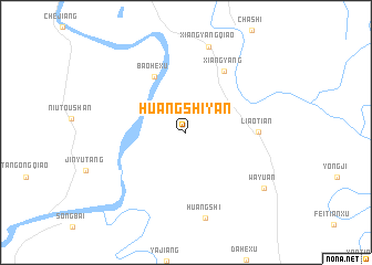map of Huangshiyan