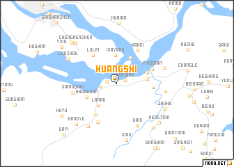 map of Huangshi