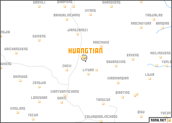 map of Huangtian