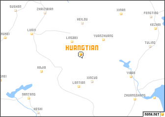 map of Huangtian