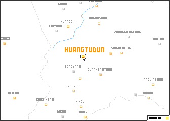 map of Huangtudun