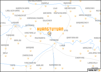 map of Huangtuyuan