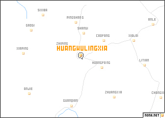 map of Huangwulingxia