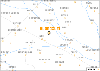 map of Huangxuzi