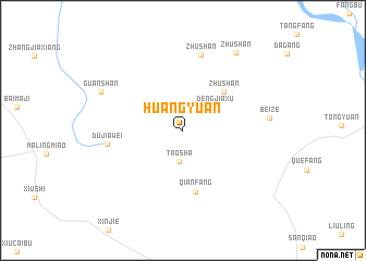 map of Huangyuan