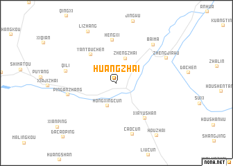 map of Huangzhai