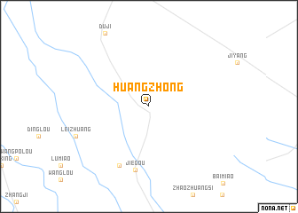 map of Huangzhong