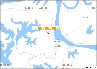 map of Huangzhou