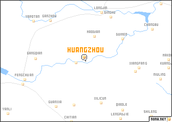 map of Huangzhou