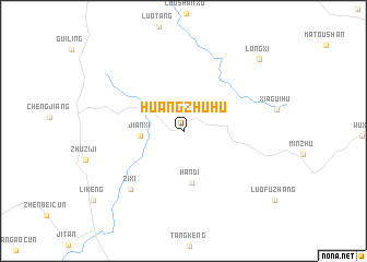map of Huangzhuhu