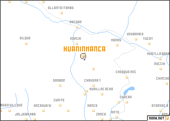 map of Huañinmanca