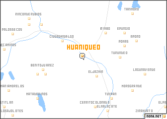 map of Huaniqueo