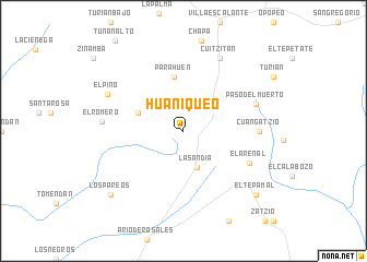 map of Huaniqueo