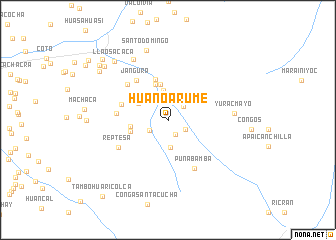 map of Huanoarume