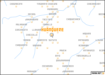map of Huanquere