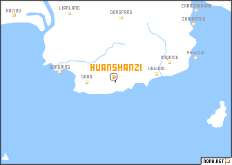 map of Huanshanzi