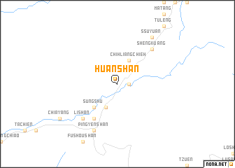 map of Huan-shan