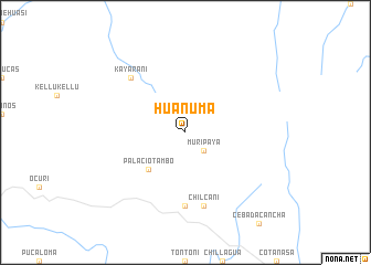 map of Huañuma