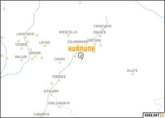 map of Huanune