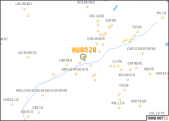 map of Huanza