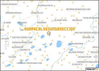 map of Huapacal Segunda Sección