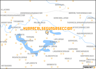 map of Huapacal Segunda Sección