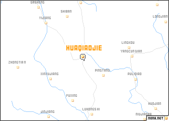 map of Huaqiaojie