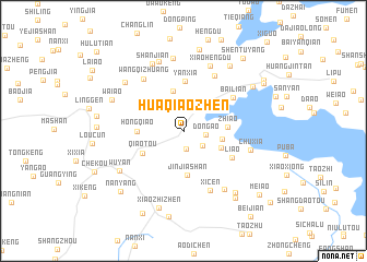 map of Huaqiaozhen