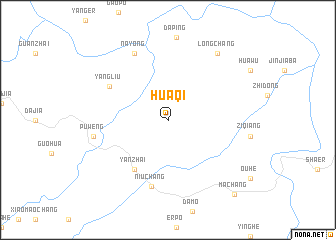 map of Huaqi