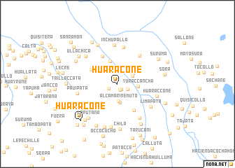 map of Huaracone