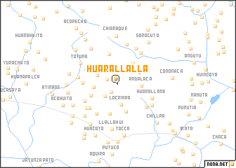 map of Huarallalla