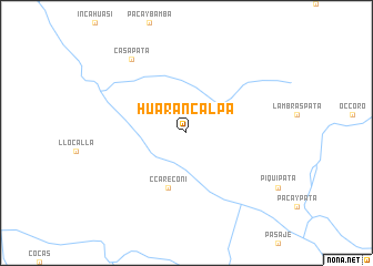 map of Huarancalpa