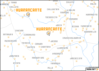 map of Huarancante