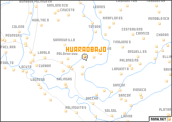 map of Huarao Bajo