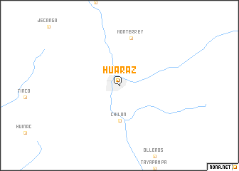 map of Huaraz