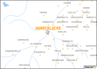 map of Huarco Lucre