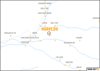 map of Huarcos
