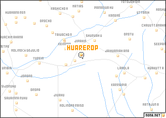 map of Huárerop