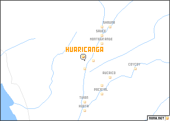 map of Huaricanga