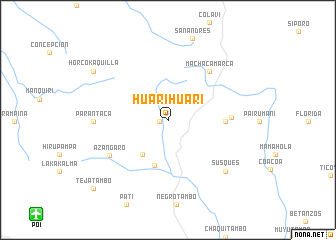 map of Huari Huari