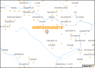 map of Huarimuhuhuaya