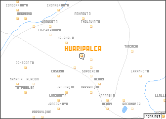 map of Huari Palca