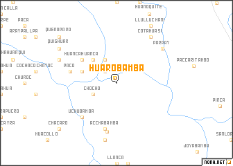 map of Huarobamba