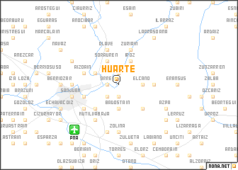 map of Huarte