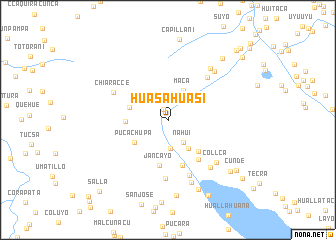 map of Huasahuasi