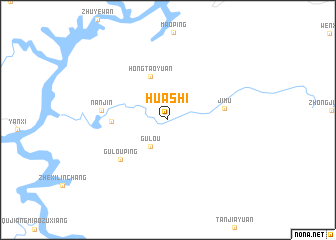 map of Huashi