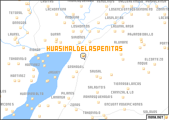 map of Huasimal de Las Peñitas