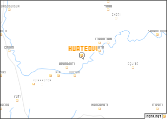 map of Huateovi